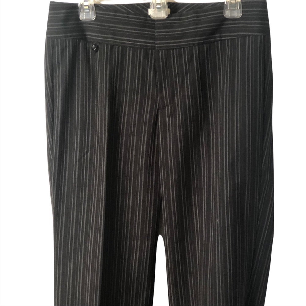 Dockers Womens Black Pinstripe Mid-rise Curvy Pants Size 8 - Picture 3 of 14
